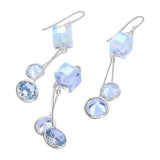 Juego De Plata Con Cristal Y Circonia