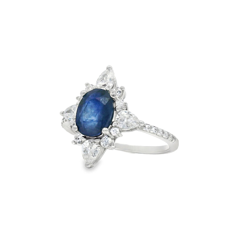 Anillo de Piedra Natural Estrella Esmeralda / 7