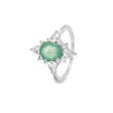 Anillo de Piedra Natural Estrella Esmeralda / 7