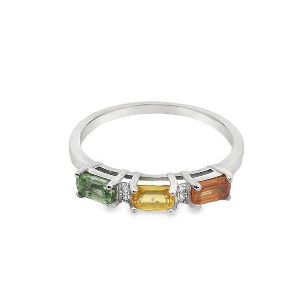 Anillo Piedra Natural Turmalina Rectangular Turmalina / 9
