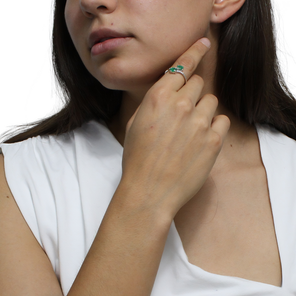 Anillo Piedra Natural con Circonia