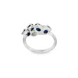 Anillo de Piedra Natural con Circonias Zafiro / 8