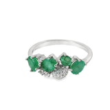 Anillo de Piedra Natural con Circonias Zafiro / 7