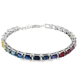 Pulsera Zafiro Multicolor Rectangular