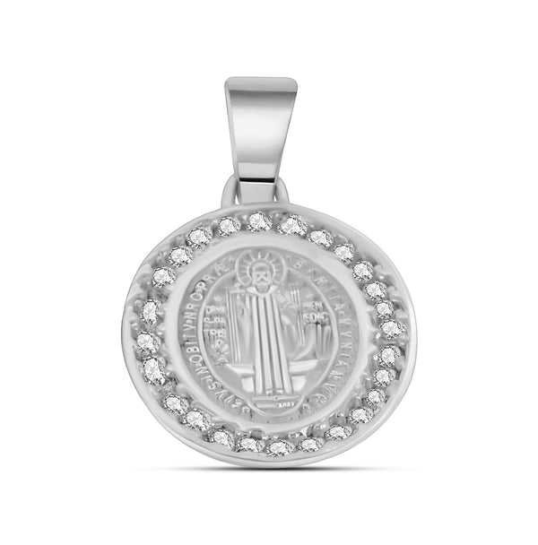 Medalla de San Benito con Circonia