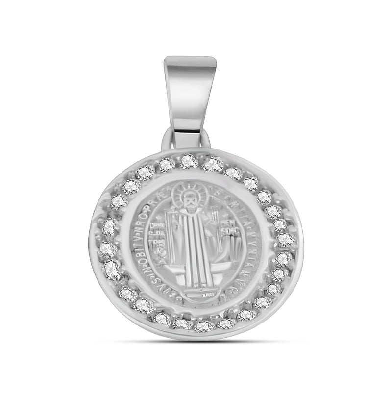 Medalla de San Benito con Circonia