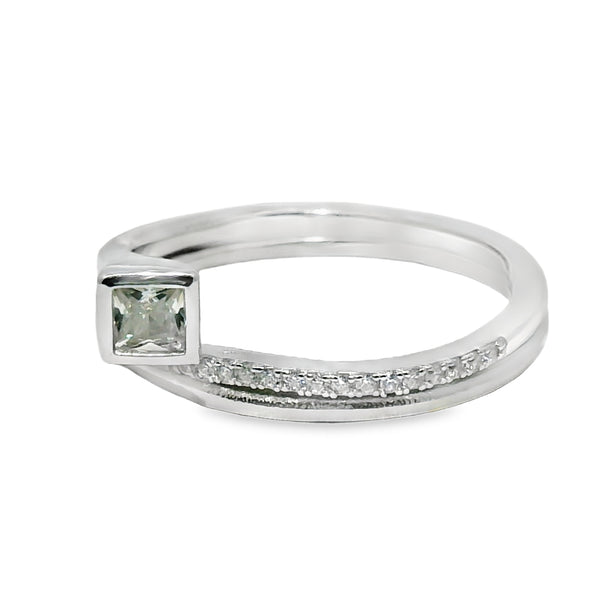 Anillo de Circonia Cubo