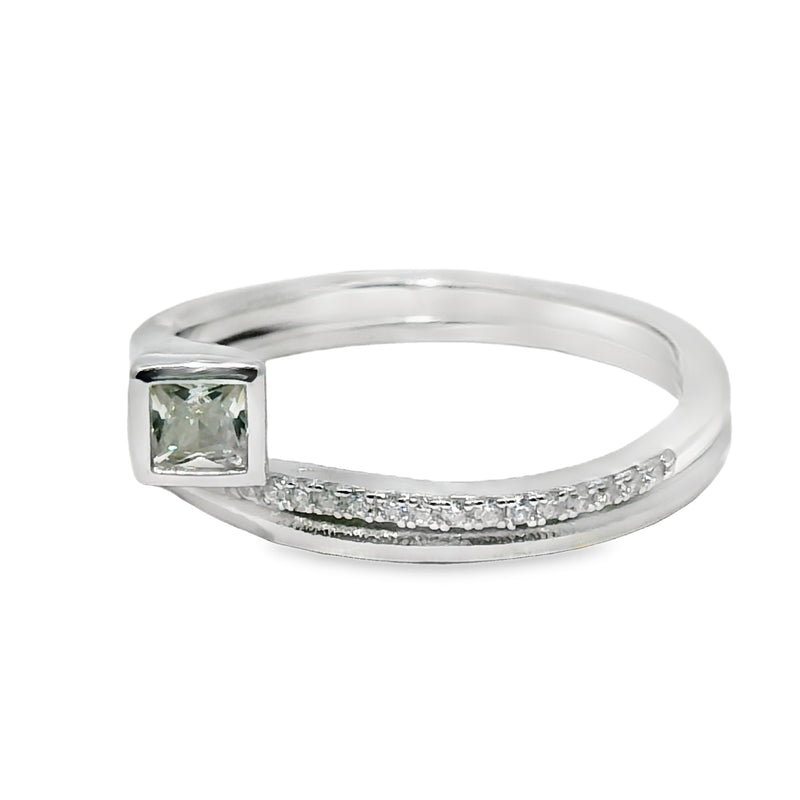 Anillo de Circonia Cubo