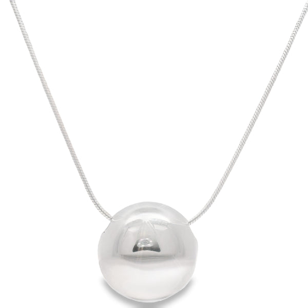 Collar de Plata con Círculo