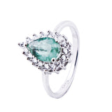 Anillo De Plata Con Piedras Preciosas