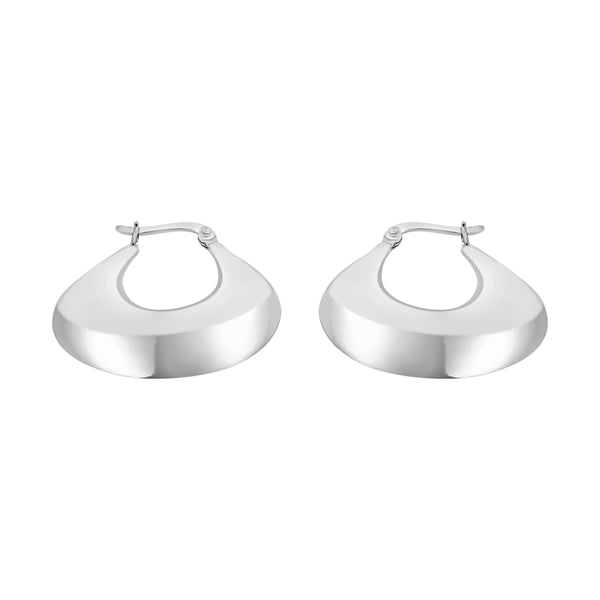 Arracadas De Bolsito Plata Lisa