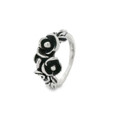 Anillo Pavonado Con Flores 7