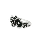 Anillo Pavonado Con Flores 7