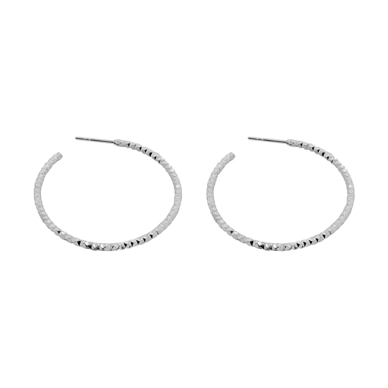 Arracadas Diamantadas De Plata