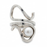 Anillo De Plata Con Perla 6