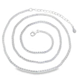 Collar Circonia Con Destello Brillante