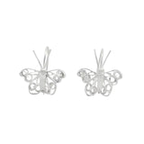 Arete Dulce Mariposa De Plata