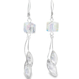 Aretes Colgantes de Cristal