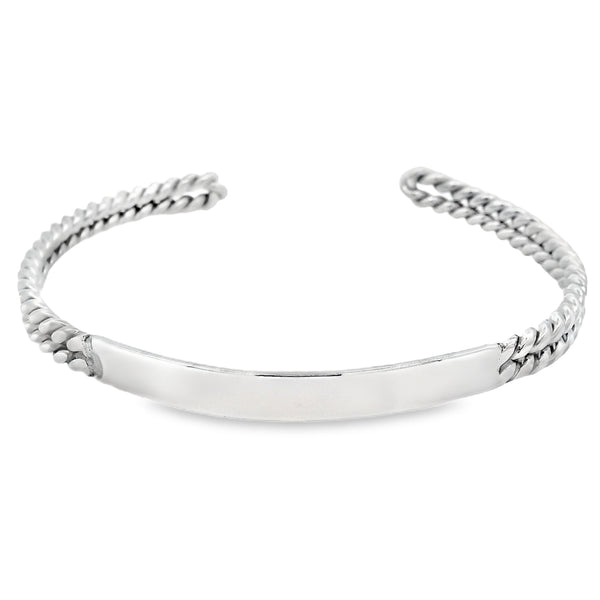 Brazalete de Plata Trenzado
