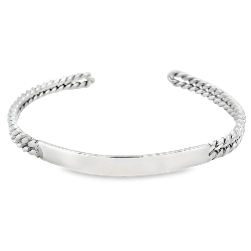 Brazalete de Plata Trenzado