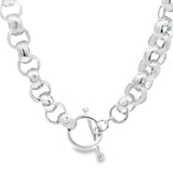 Collar Argolla Redonda de Plata Lisa