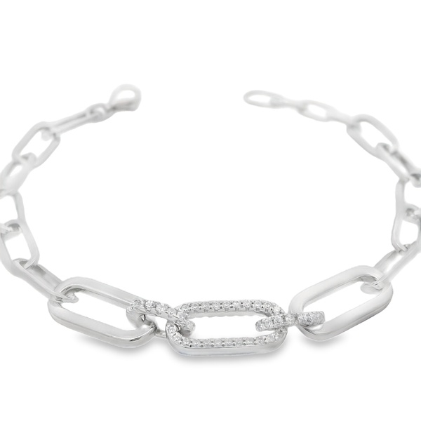 Pulsera Eslabones con Circonia