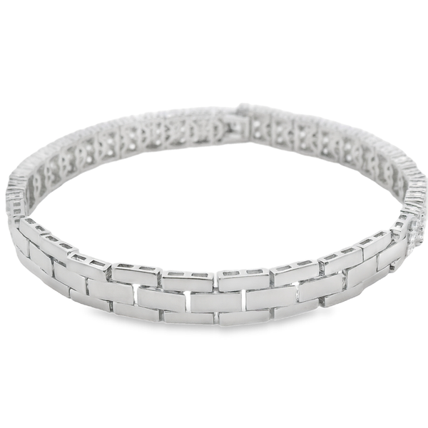 Pulsera Circonia con Rectángulos