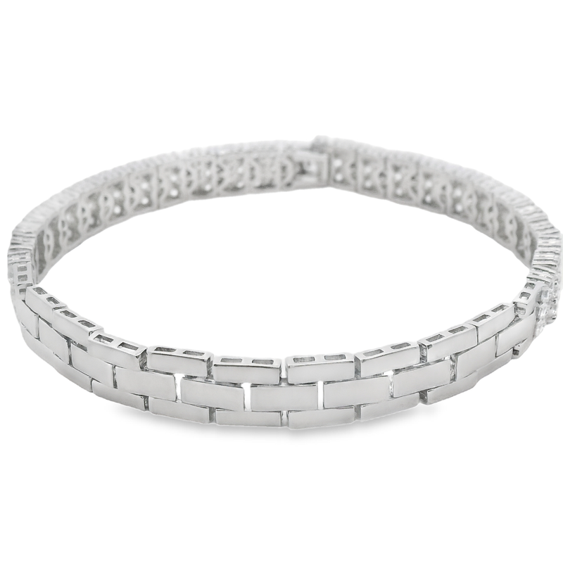 Pulsera Circonia con Rectángulos
