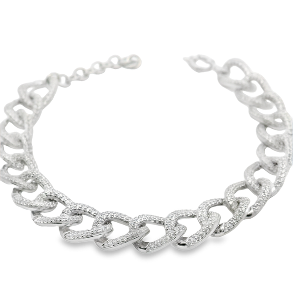 Pulsera Eslabón con Circonia