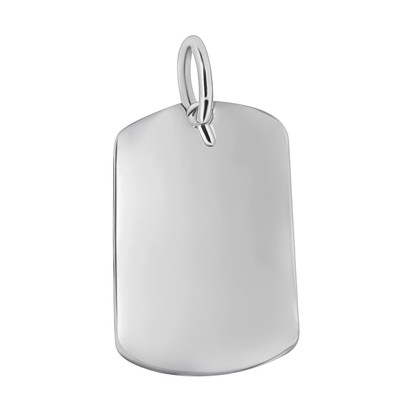 Dije Tipo Placa Militar De Plata