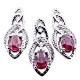 Juego De Plata Con Piedras Preciosas