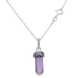 Collar Cuarzo Con Circonia Blanco