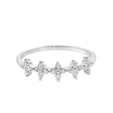 Anillo 5 flores de Circonia 8