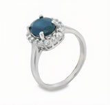 Anillo de Piedras Preciosas con Circonia