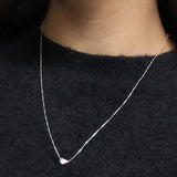 Collar Eslabón de Cubo con Dije