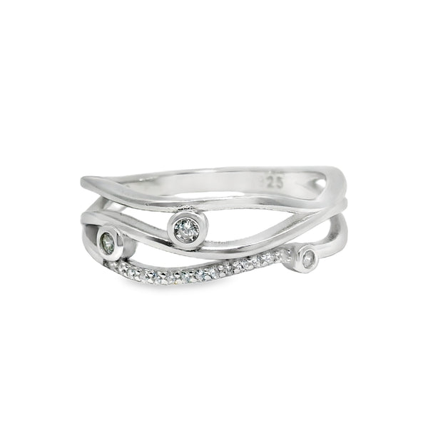 Anillo de Circonia Lazos 6