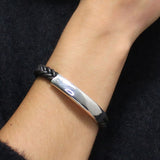 Pulsera de Caucho con Plata