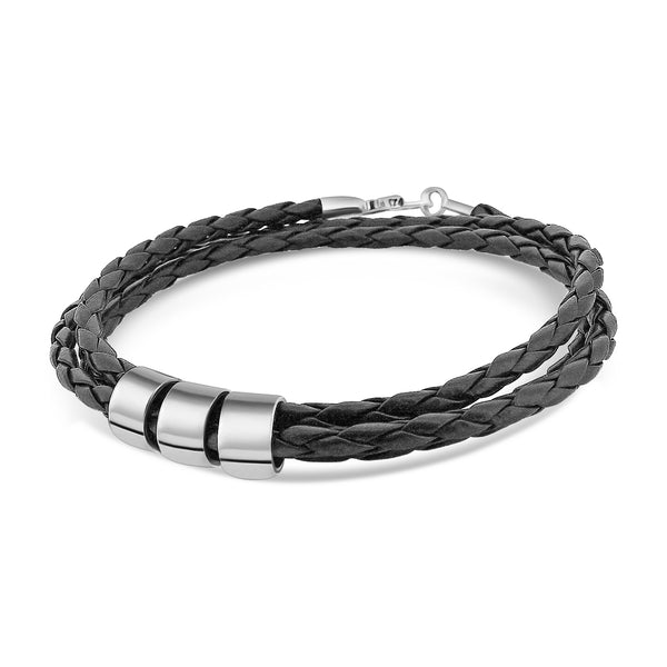 Pulsera De Caucho Para Hombre Cafe