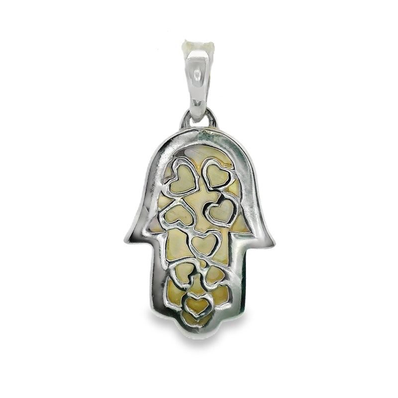 Dije Mano de Fatima con Corazón