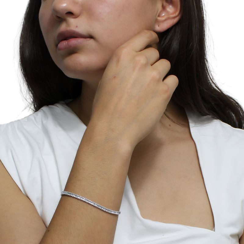 Pulsera con Rectangulos de Circonia