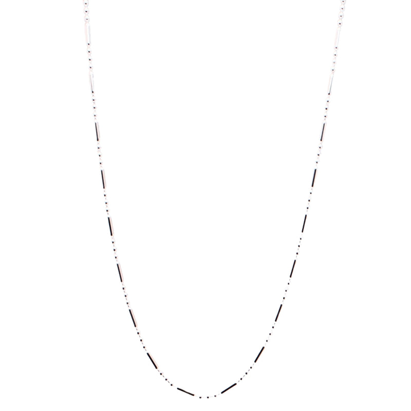 Cadena De Barra Con Bolitas De Plata