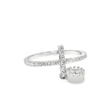Anillo de Circonia Cruz 5