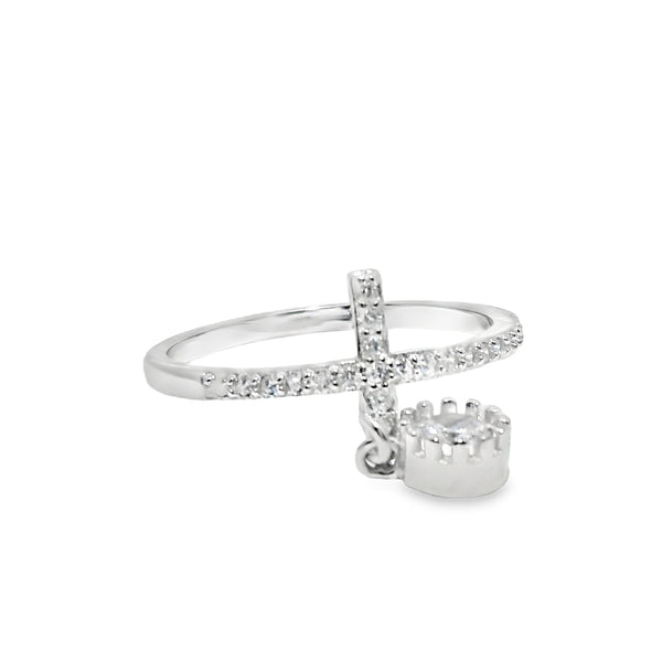 Anillo de Circonia Cruz 5