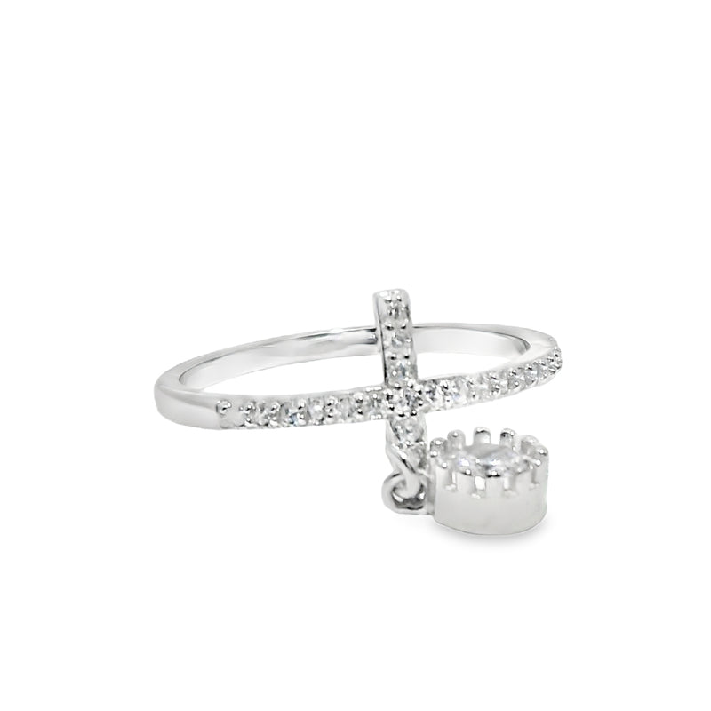 Anillo de Circonia Cruz 5