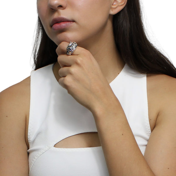Anillo Circonia Jaguar