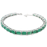 Pulsera De Plata Con Piedras Preciosas