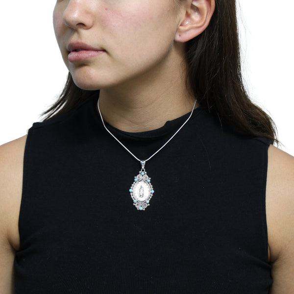 Medalla Oval De La Virgen De Guadalupe