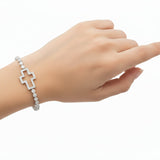 Pulsera Circonia Con Cruz Brillante