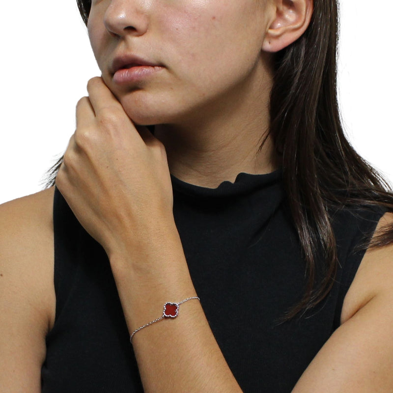 Pulsera Con Flor De Color
