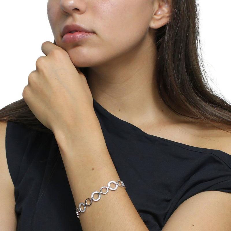 Pulsera De Círculos Con Circonias